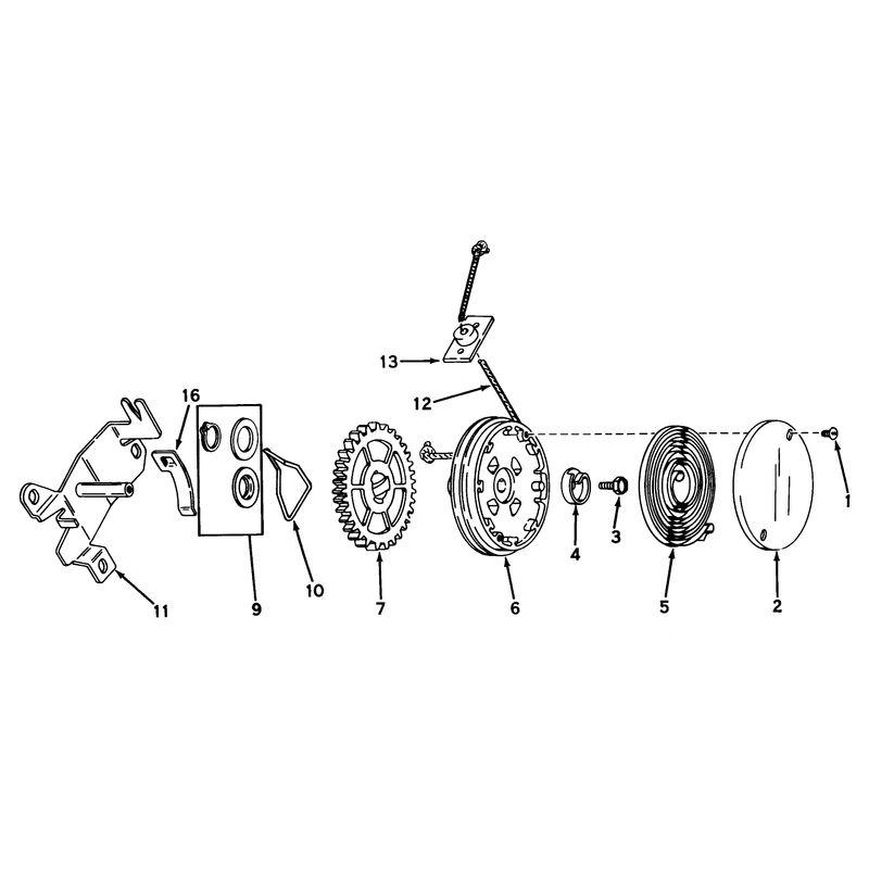 Rewind Starter No 590450a