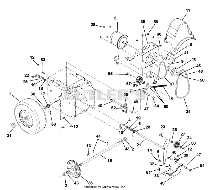 Drive Motor And Belt Drive