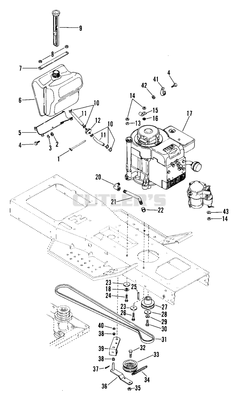 Engine And Belt Drive