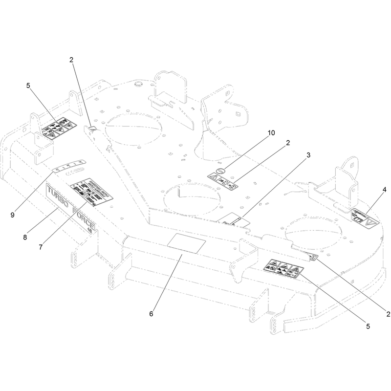 Deck Decal Assembly No. 119-6656