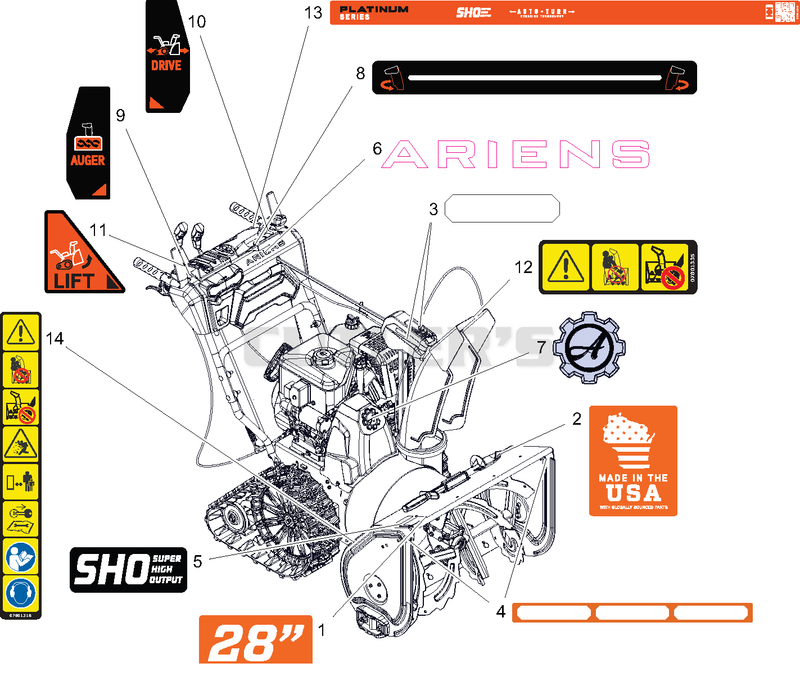 Decals – 28" – Track