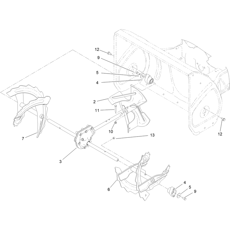 Gearbox, Auger and Impeller Assembly