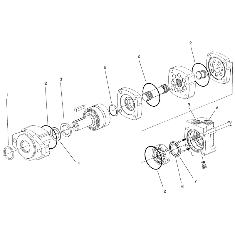 Hydraulic Motor Assembly No 98-8256