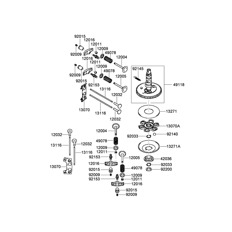 Valve and Camshaft Assembly