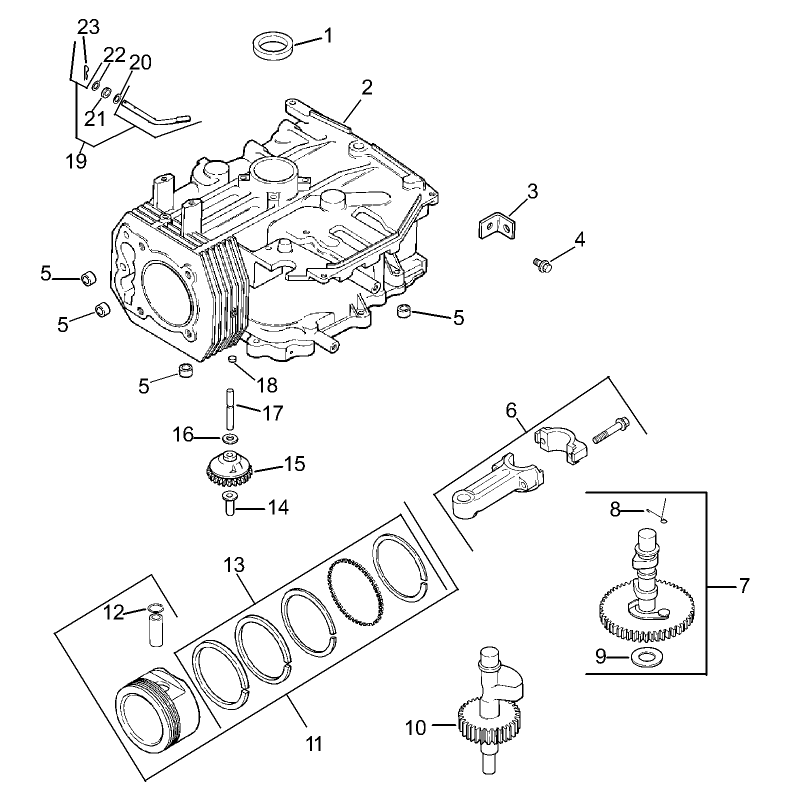 Crankcase Assembly Kohler CV15S-41620