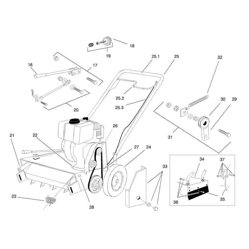 Cover Hopper and Wheel Assembly