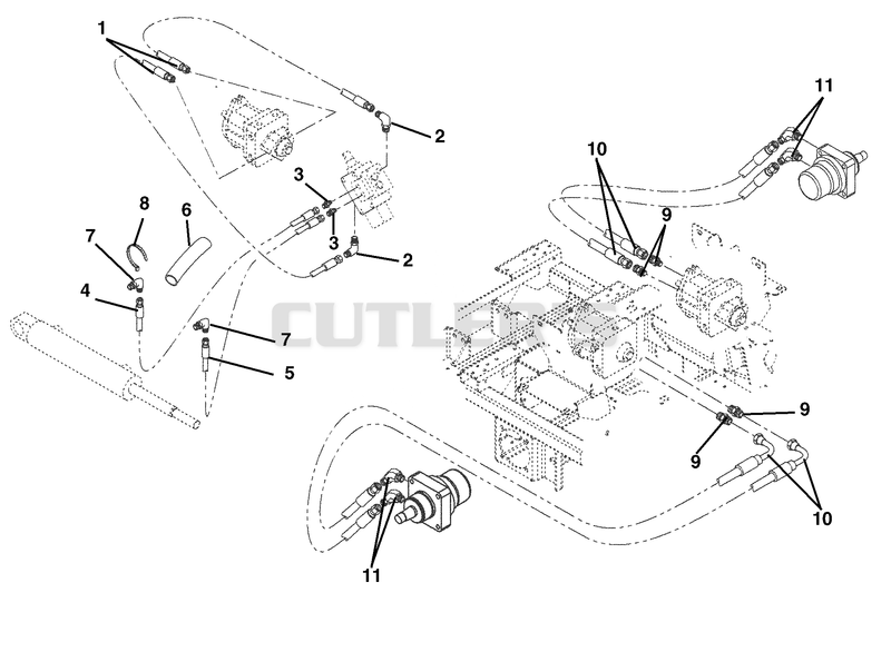 Deck Lift And Motor To Pump Circuits