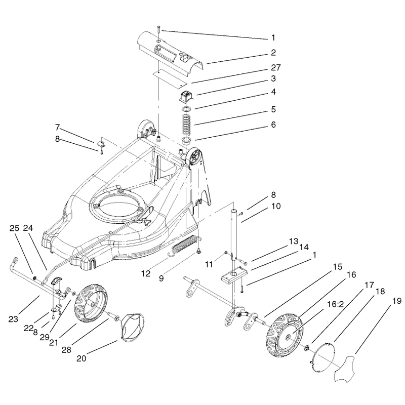 Height of Cut and Wheel Assembly