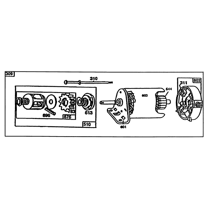 Starter-Briggs & Stratton No. 191707-0121-01