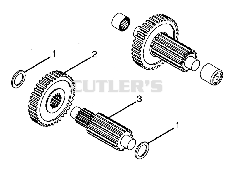 NUMBER SEVEN SHAFT - PINION/FINAL DRIVE - 066, 067, 068, 069 - G SERIES
