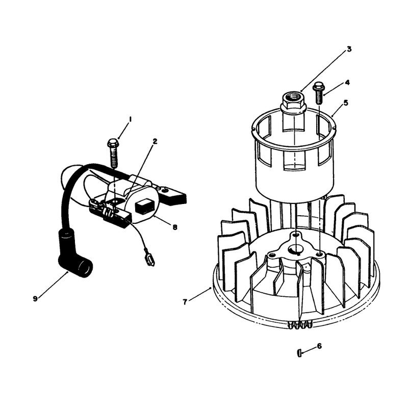 Magneto and Flywheel Assembly Model No Vmk9