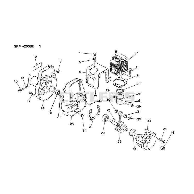 Crankcase Cylinder and Piston