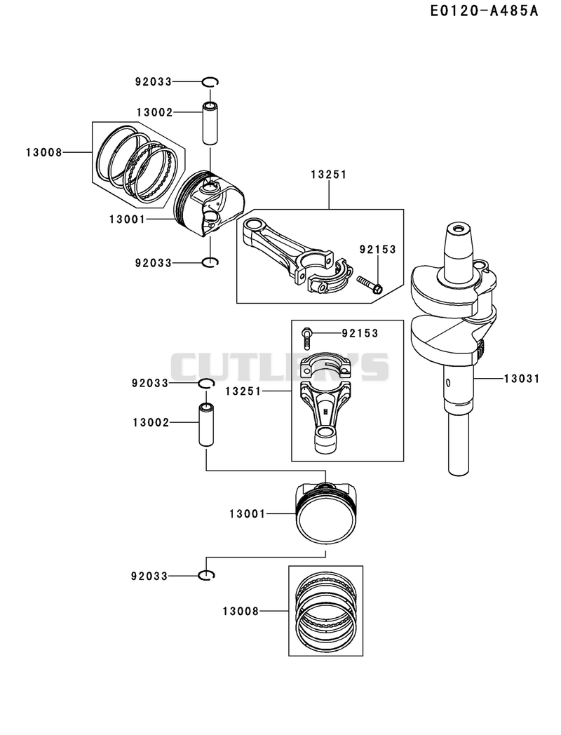 PISTON/CRANKSHAFT