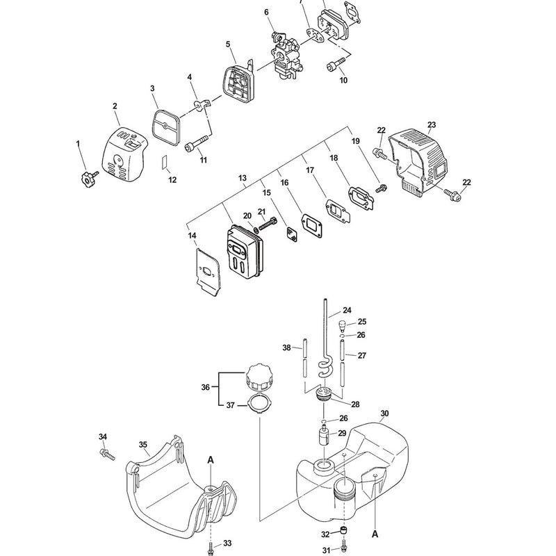INTAKE, EXHAUST, FUEL SYSTEM, STAND