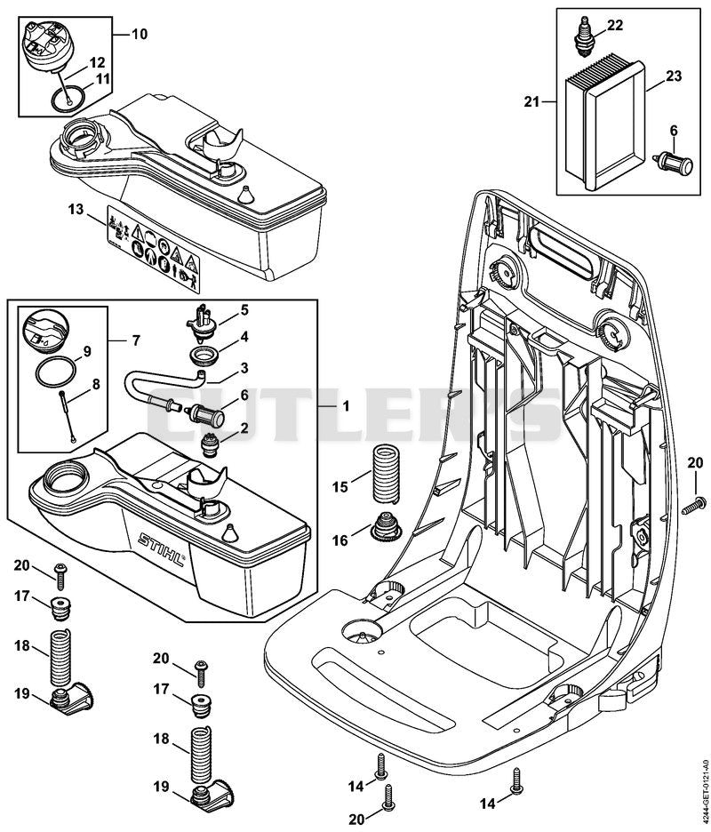 Fuel tank, AV system