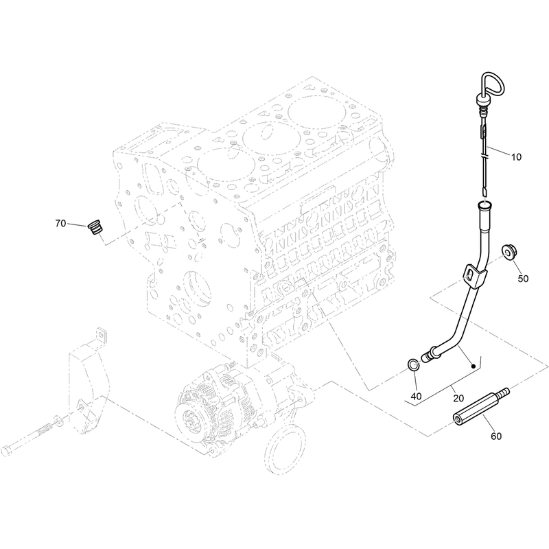 Dipstick and Guide Assembly
