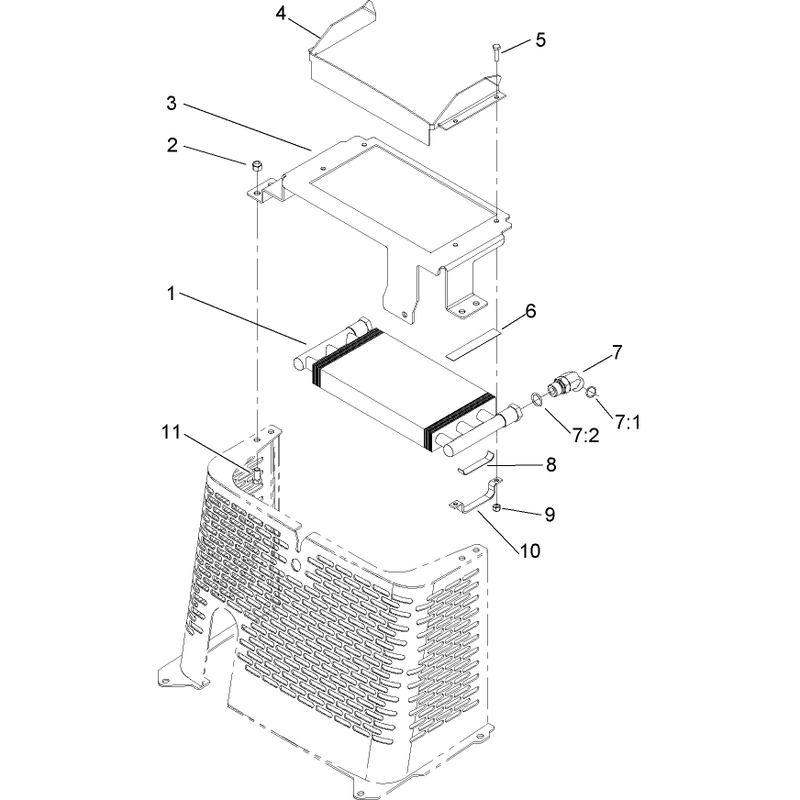 Hydraulic Oil Cooler Assembly