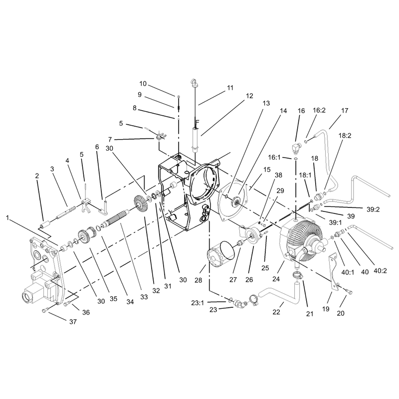 Hydro Transaxle Assembly Continued