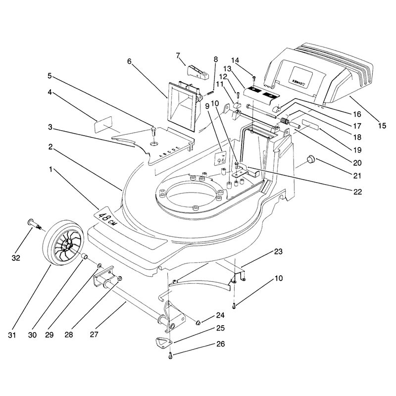 Housing Assembly Model No 20906b
