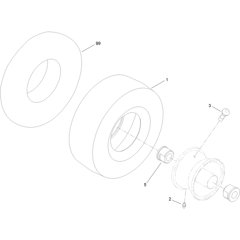 Caster Wheel Assembly No. 110-6785