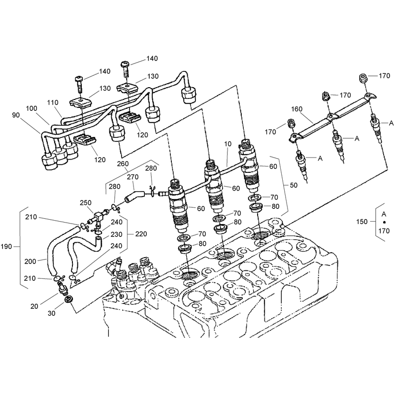 Nozzle Holder and Glow Plug Assembly