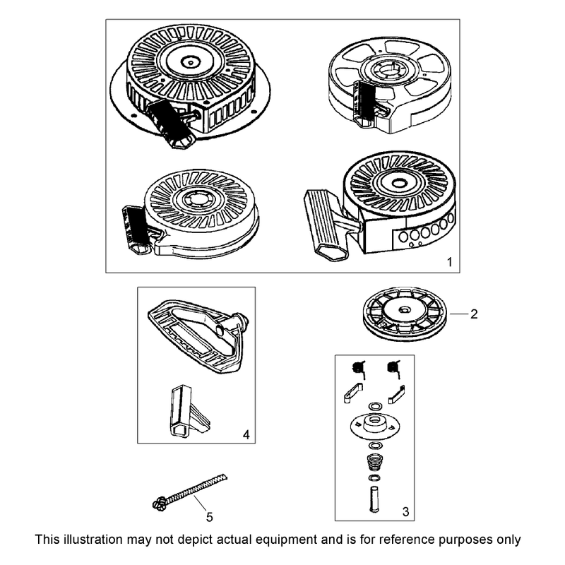 Recoil Starter No. 590733 (Optional)  Tecumseh LH318SA-156563H