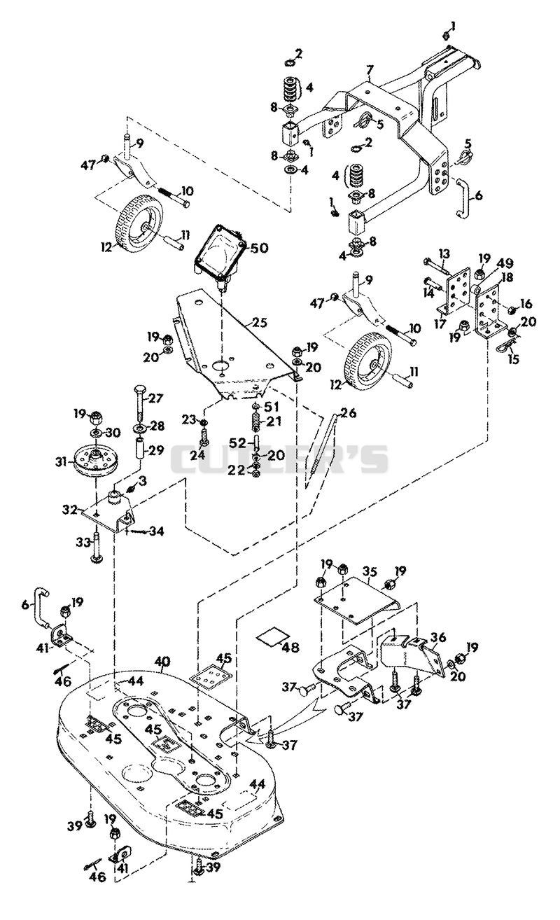 Mower Housing And Frame