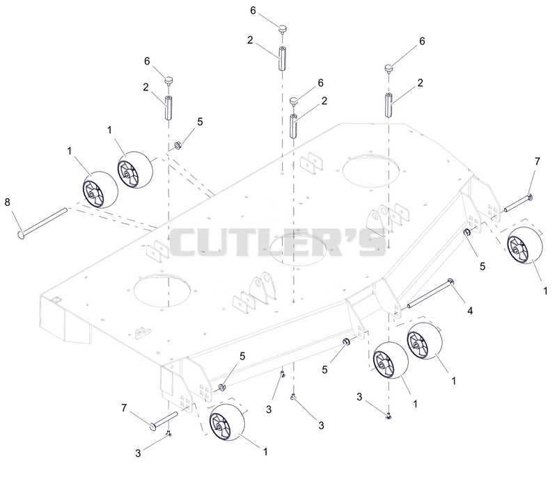 Anti-Scalp Wheels - 52" and 60" - SD