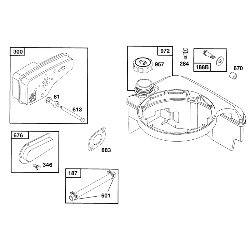 Engine Briggs and Stratton Model 12f802-0667-01