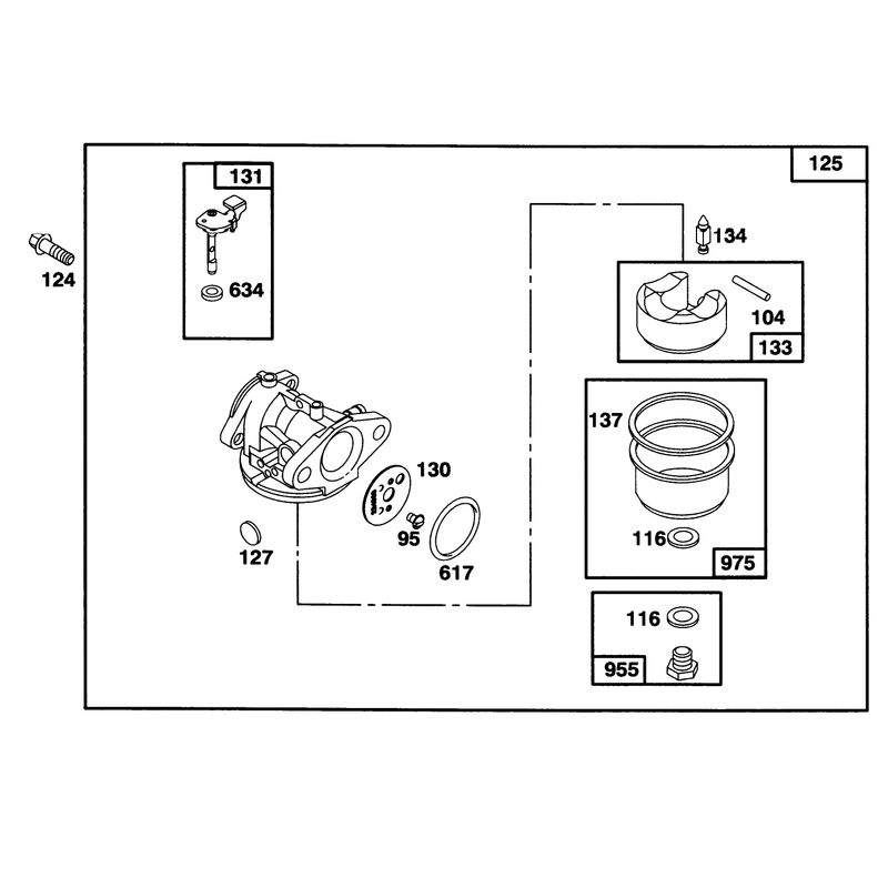 Engine Briggs and Stratton Model 128807-0658-01