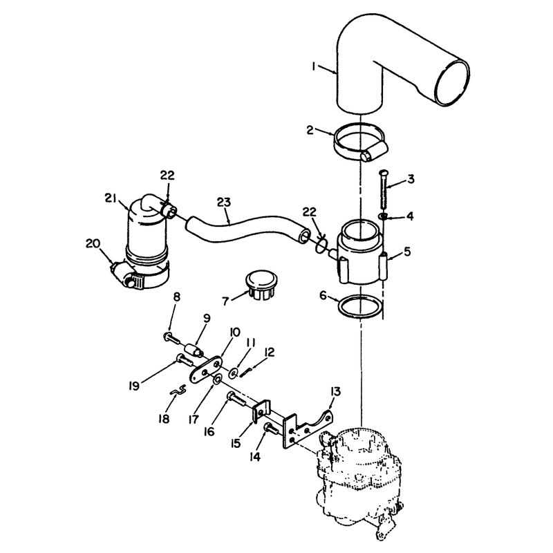 Air Cleaner & Choke-Onan No. P200g, Type I/10808c
