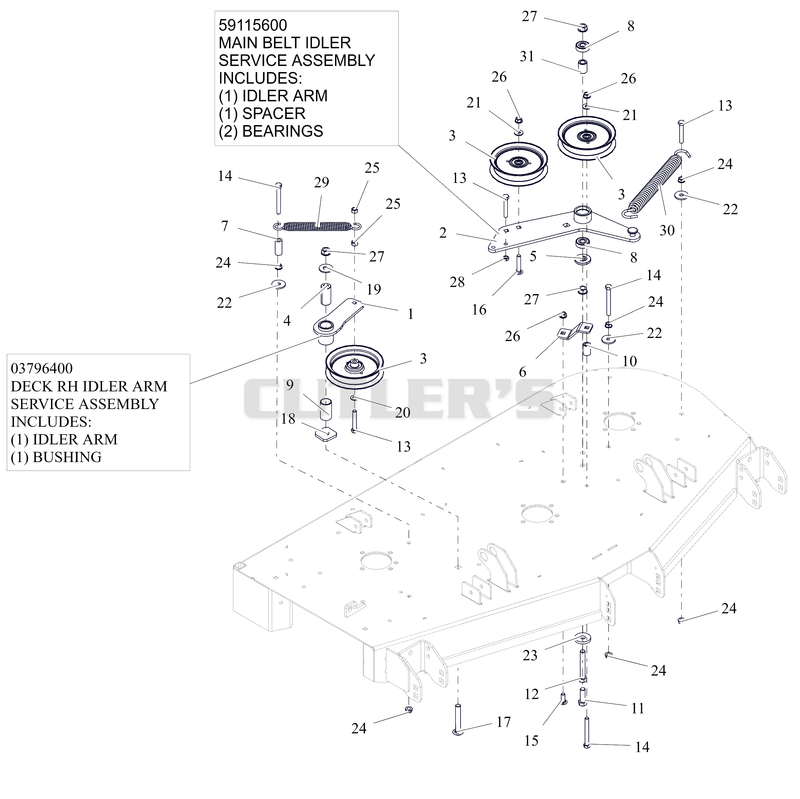 Idlers and Sheaves - 52"