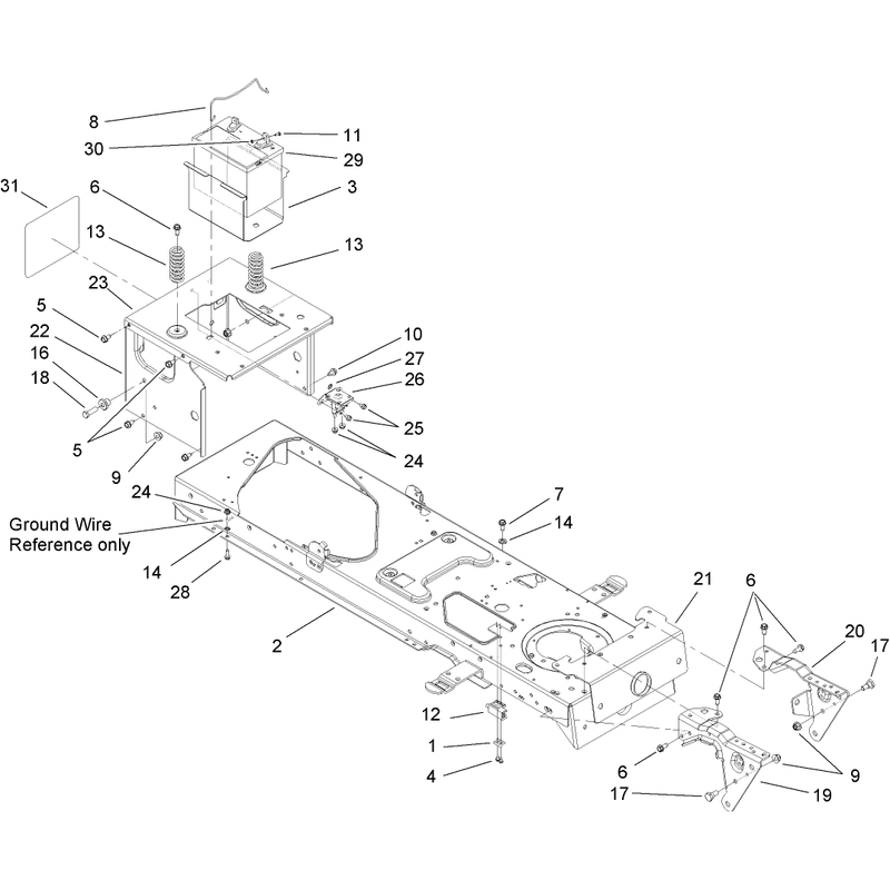 Frame and Battery Assembly
