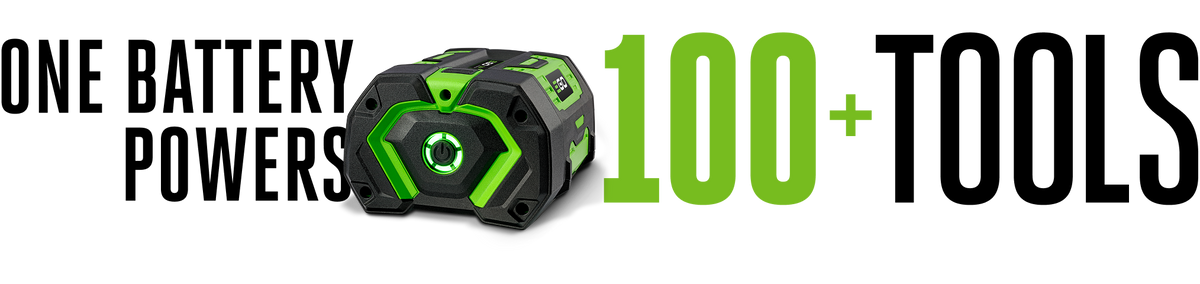One battery powers 100+ tools - EGO POWER+ 56V ARC Lithium battery
