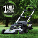 EGO LM2244SP-2 22'' Super Composite Mower with Peak Power™ Includes Select Cut™ and Touch Drive Self-Propelled Systems with (2) 6Ah Batteries and Dual Port Charger