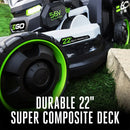 EGO LM2240SP 22'' Super Composite Mower with Peak Power™ Includes Select Cut™ and Touch Drive Self-Propelled Systems - Tool Only
