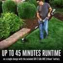 EGO ST1611T 16” POWERLOAD™ String Trimmer with Telescopic Carbon Fiber Shaft with 2.5Ah Battery and Charger