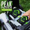 EGO LM2244SP-2 22'' Super Composite Mower with Peak Power™ Includes Select Cut™ and Touch Drive Self-Propelled Systems with (2) 6Ah Batteries and Dual Port Charger