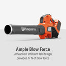 Husqvarna 967915504 525iB 40V 400-CFM Battery Handheld Leaf Blower