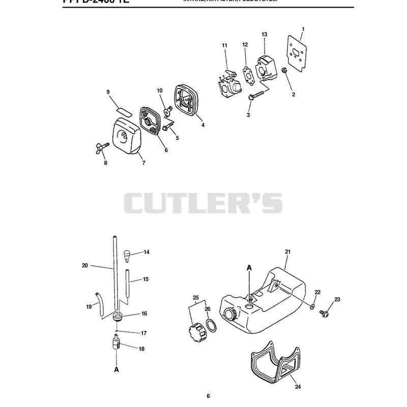 INTAKE, AIR FILTER, FUEL SYSTEM