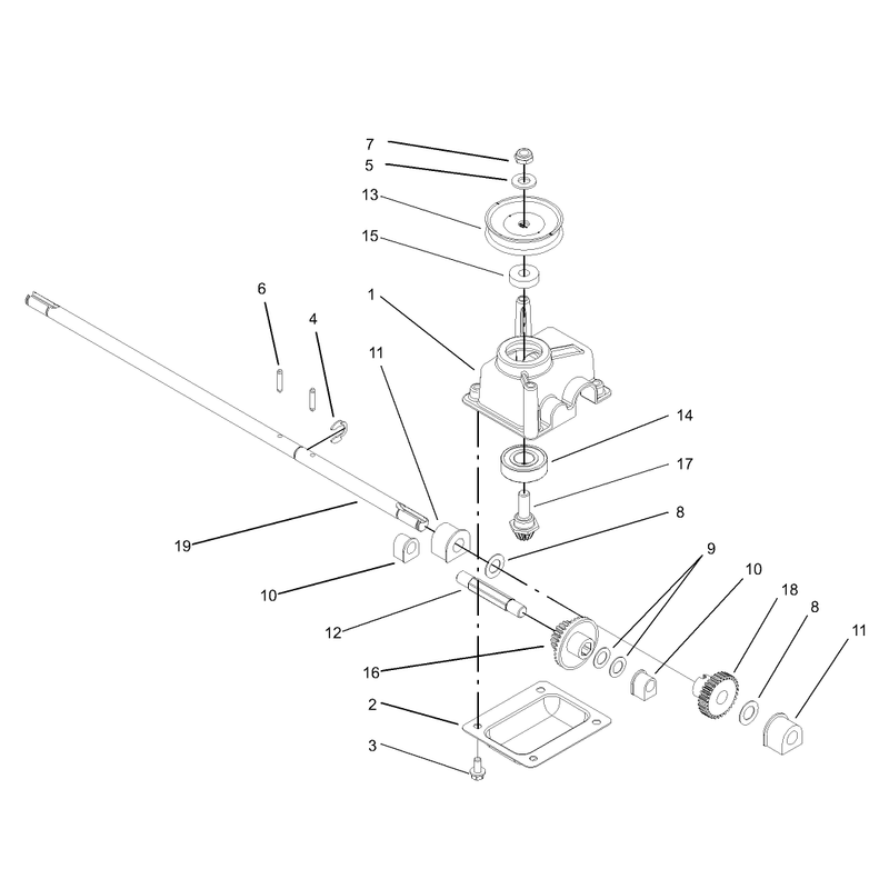 Gear Case Assembly No 104-7674