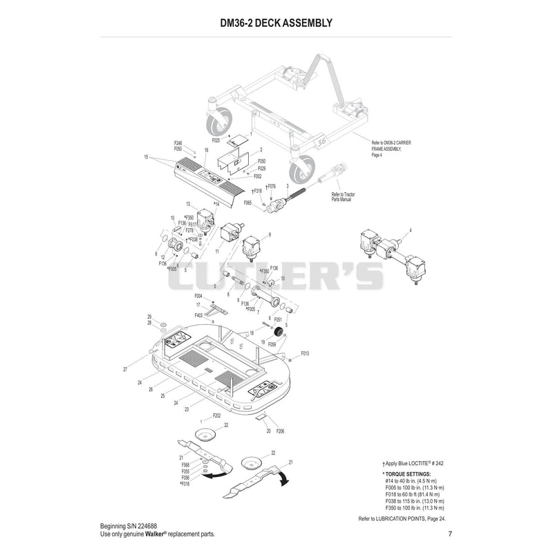 DM36-2 Deck Assembly