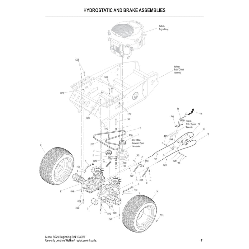 HYDROSTATIC AND BRAKE ASSEMBLIES