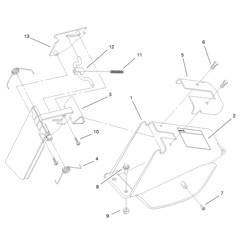 Discharge Chute and Door Assembly