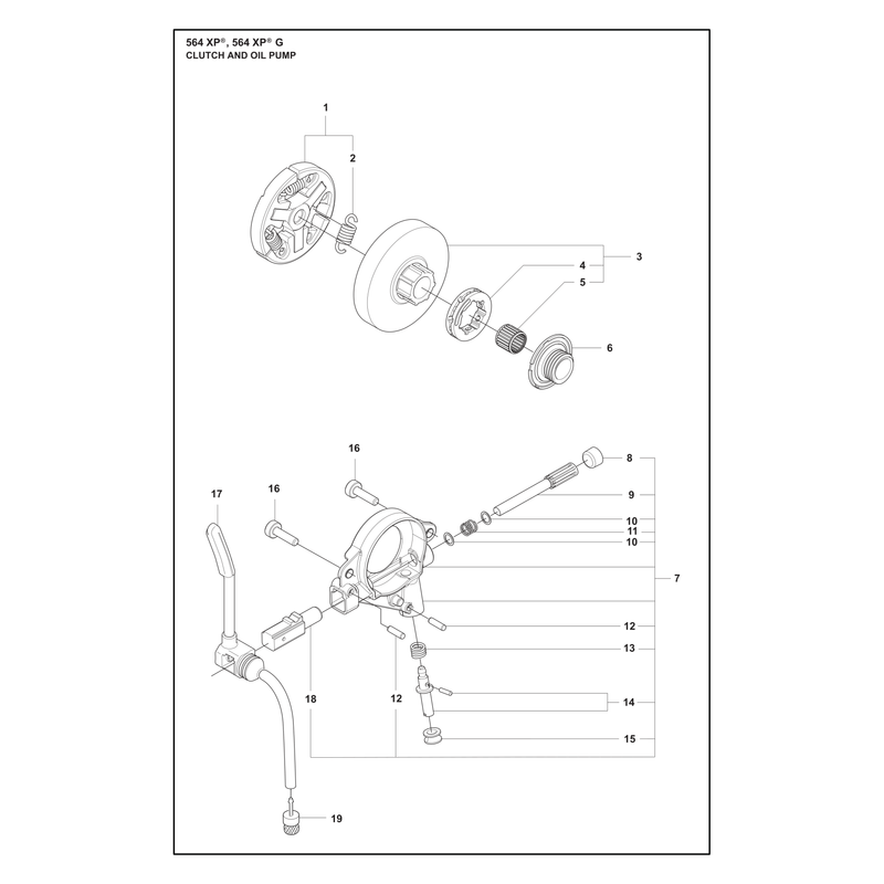 CLUTCH AND OIL PUMP