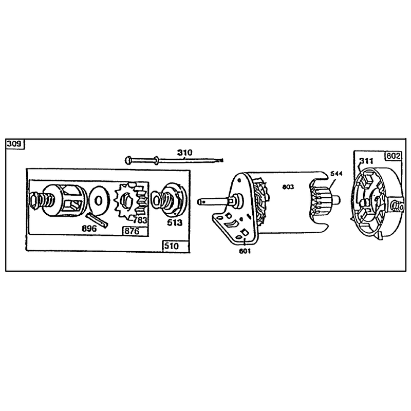 Starter Briggs and Stratton No 195707-0121-01