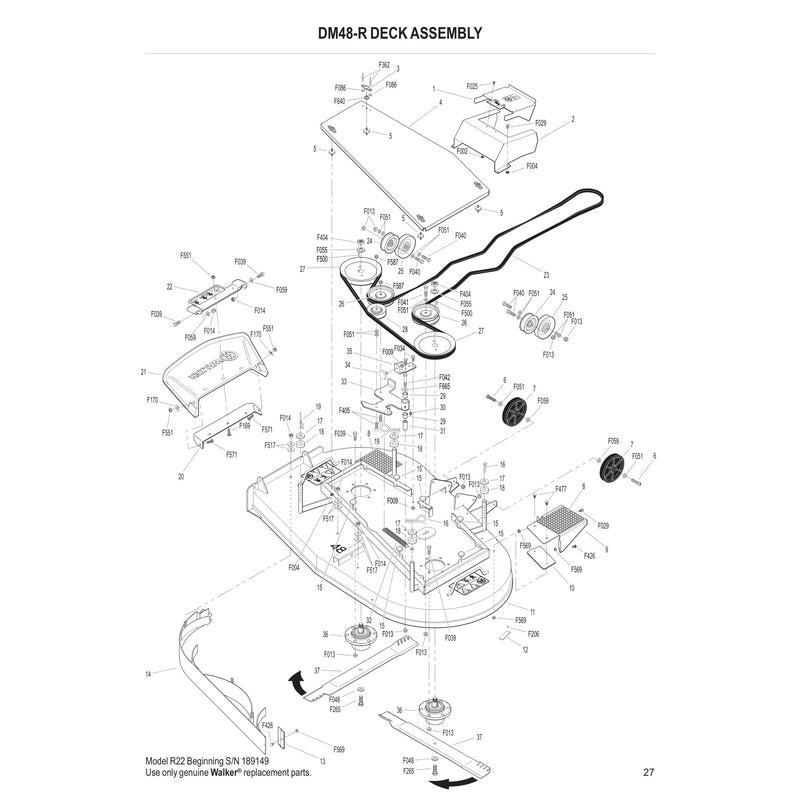 DM48-R Deck Assembly