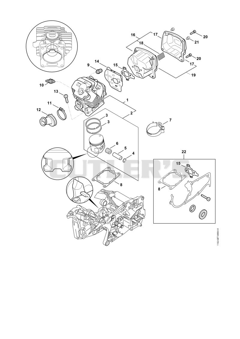 Cylinder, Muffler