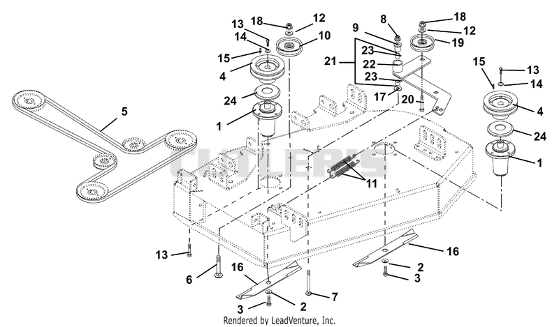 Belts, Spindles, Idlers And Blades