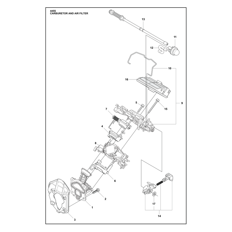 CARBURETOR AND AIR FILTER